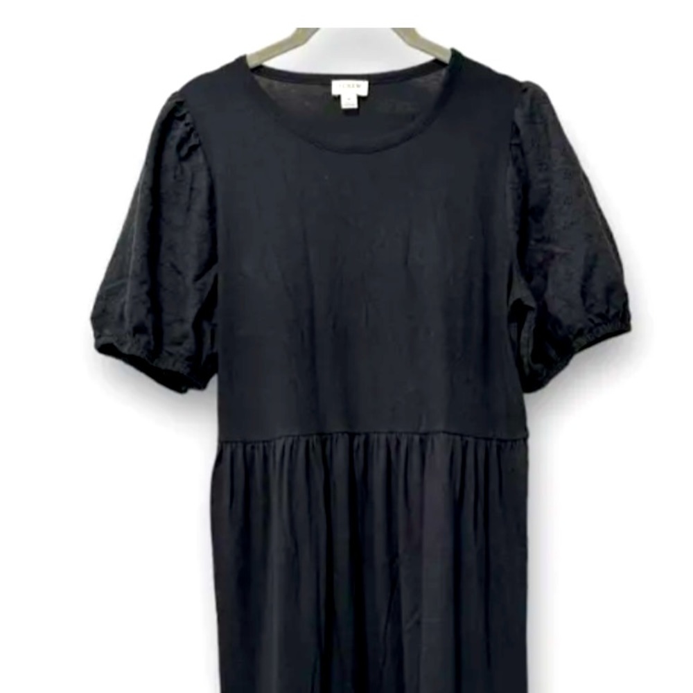 Jcrew Black Dress - Eyelet Sleeve